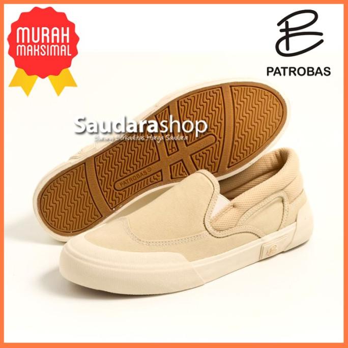 Sepatu Patrobas Cloud Slipon Beige / Patrobas Cloud Slip On Beige Raisha_Store1