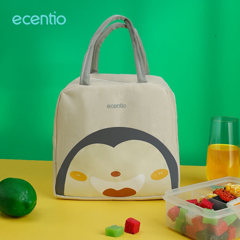 FOODI Lunch Bento Box anak Set 4 Sekat 1100ml tas bekal makanan dan botol minum 500ml 3 pcs/Tempat Makan anti tumpah/Free Sendok