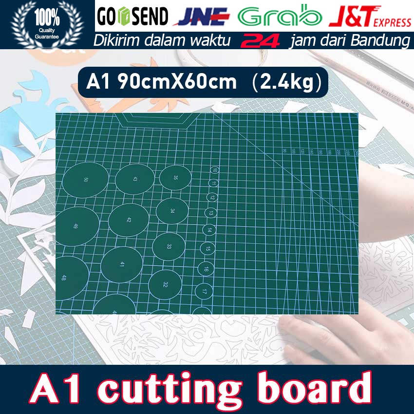 

A1/A2 PVC Cutting Mat Cutting Pad Board Double-sided DIY Tool Cutting Board-Papan Potong Kulit