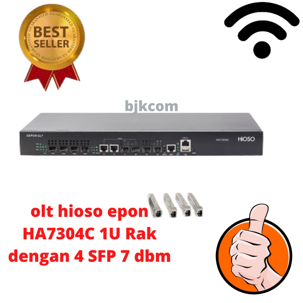 OLT HIOSO EPON 4 PORT 4 SFP 8 DBM TERBARU 1U RACK HIOSO HA7304C