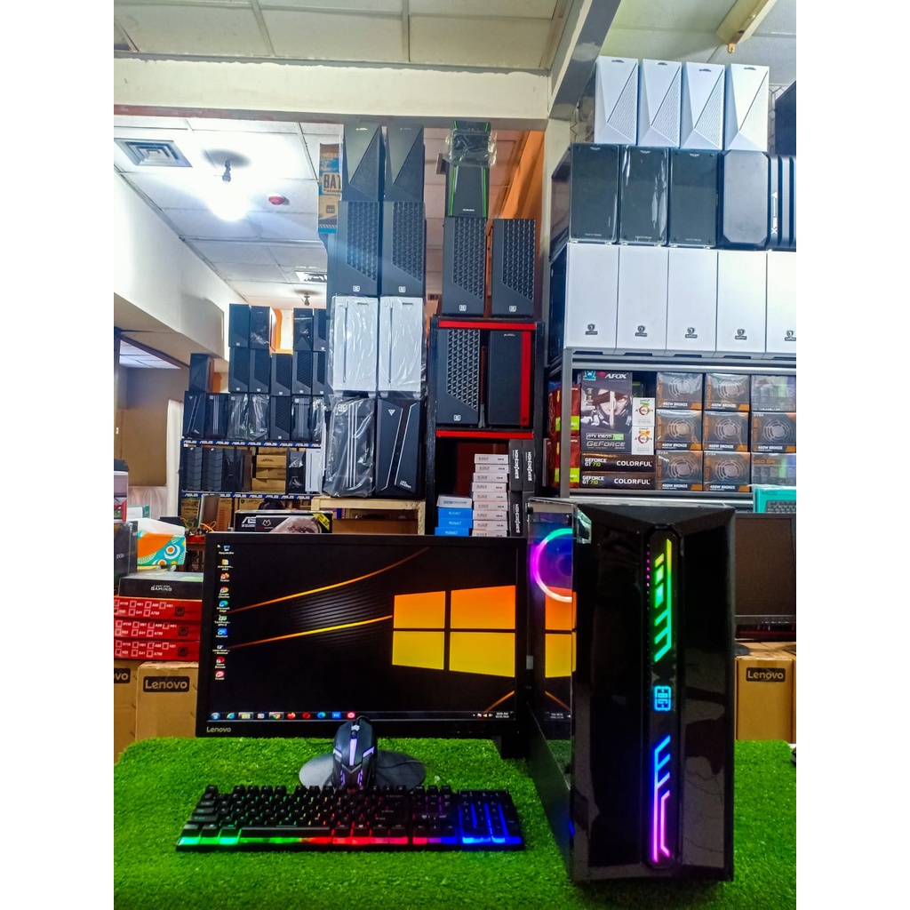 PC GAMING EDITING CORE I7-RAM 8GB-HDD 500 GB-SSD 120GB-VGA 4 GB-MONITOR 22 INCH