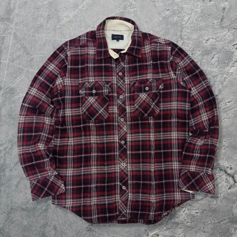 KEMEJA PLAID FLANNEL VETERANO