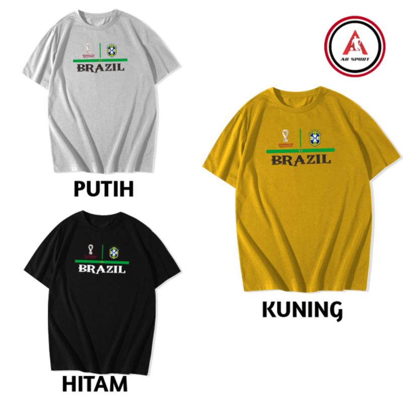 Tshirt Piala Dunia 2022 Brazil