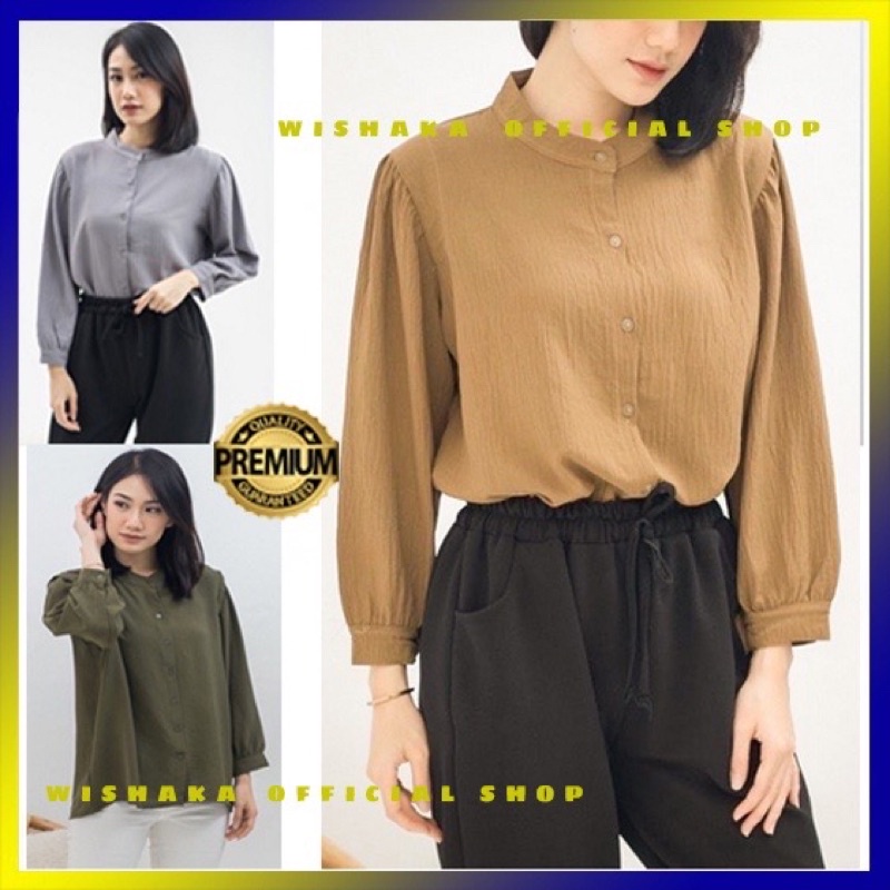 VELLA BLOUSE CRINKLE AIRFLOW PREMIUM