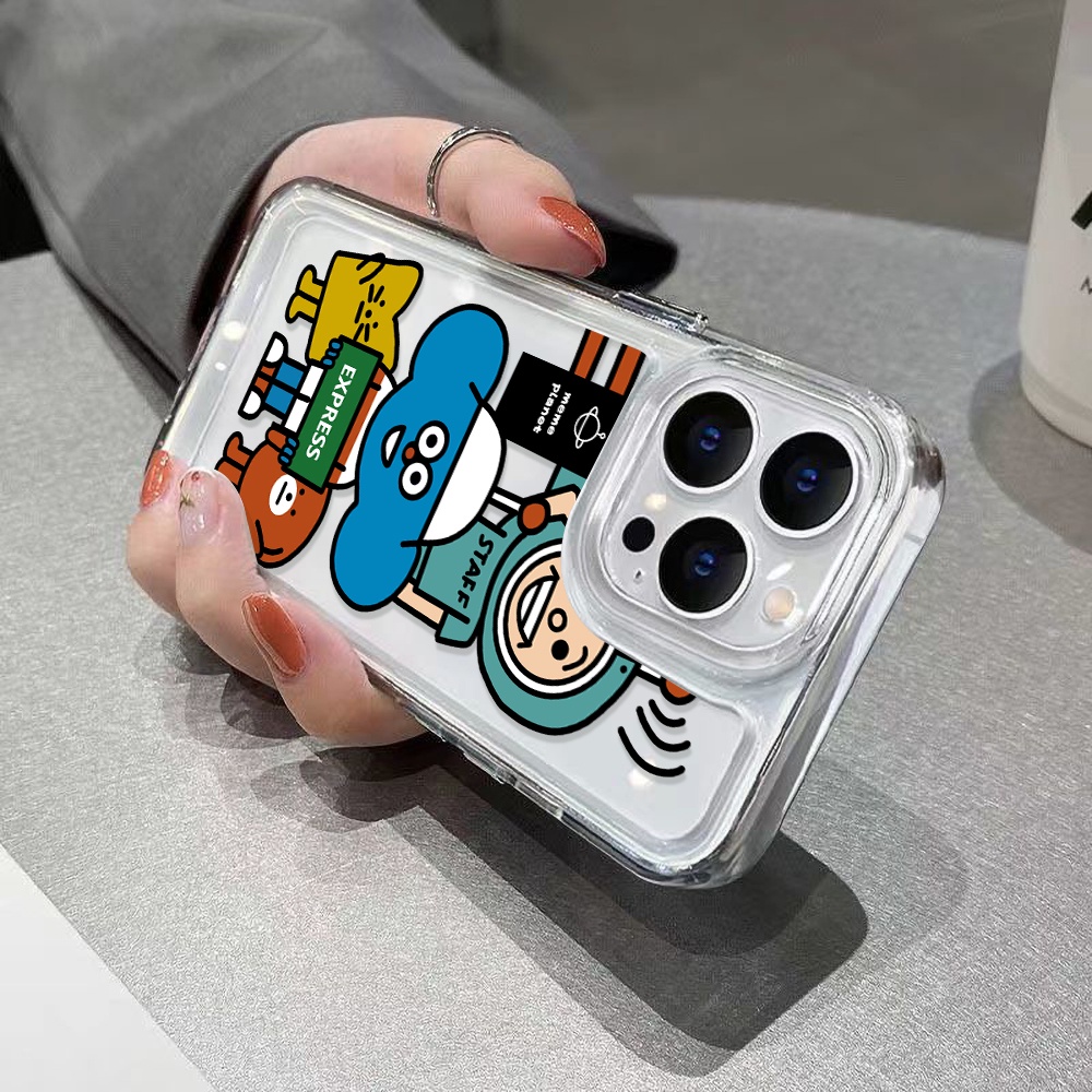 Soft Case TPU Transparan Motif Bunga Untuk iPhone 11 12 13 14 Pro Max 7 8 Plus 14 Plus X XR Xs Max SE 2020