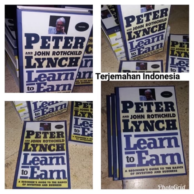 Jual BUKU PETER LYNCH Bahasa Indonesia LEARN TO EARN