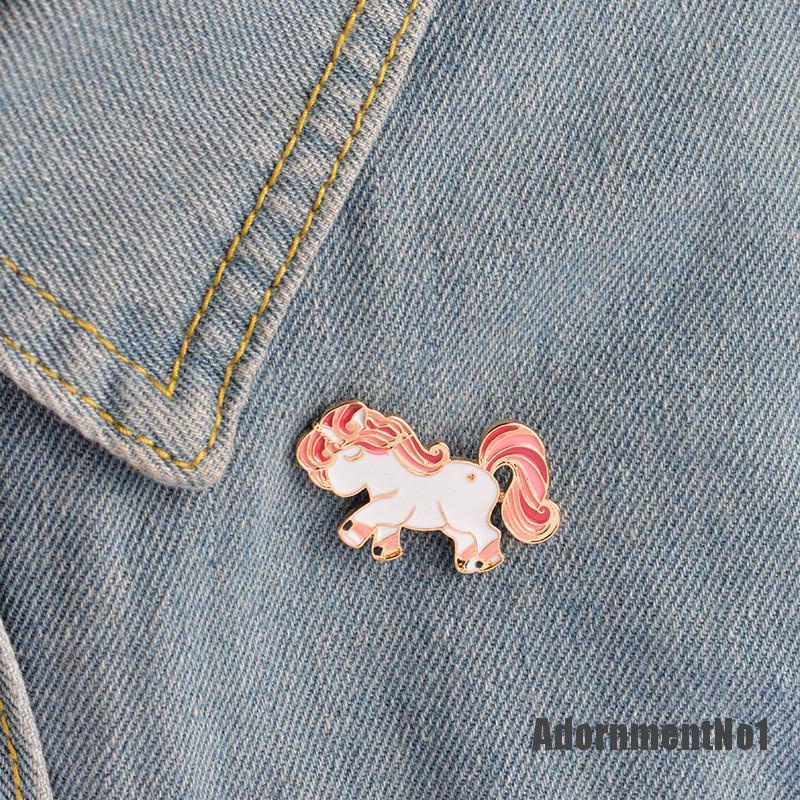 (Adornmentno1) 1pc Bros / Pin Enamel Bentuk Kuda Pony Untuk Aksesoris Wanita