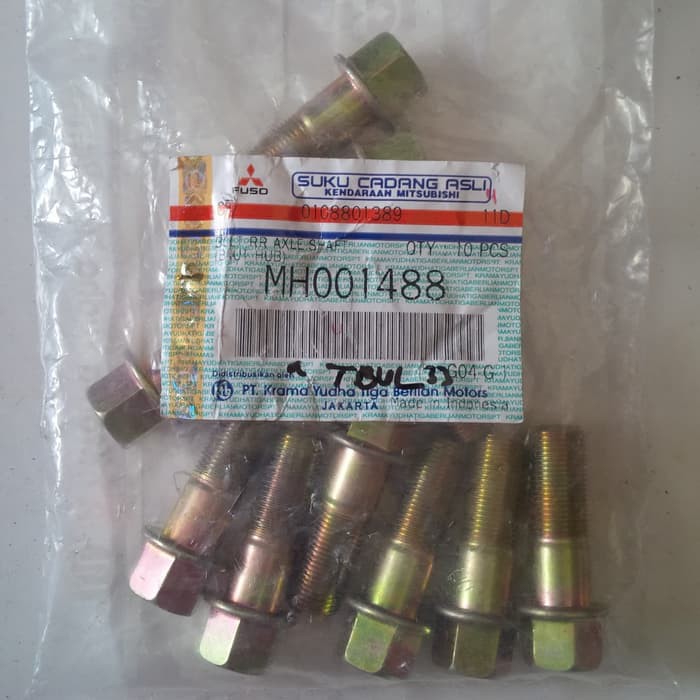 Baut Nap AS Roda / Baut AS Roda / Baut Hub PS / Canter / Ragasa ASLI Mitsubishi