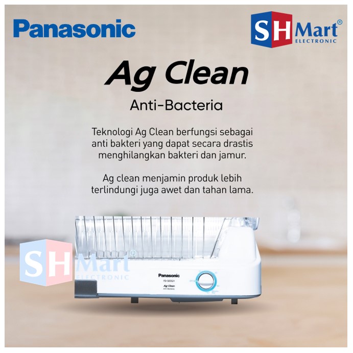 DISH DRYER PANASONIC WITH ANTI BACTERIA DSTERILE STERILIZER FD-S03S21 FDS03S21 NEW PENGERING PIRING