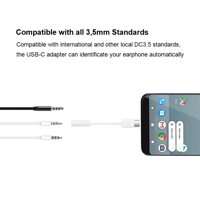 Kabel Adapter USB Tipe C Ke Jack Audio 3.5mm Untuk Headphone