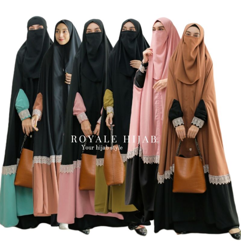 Melody khimar khimar overhead khimar floor ori royale hijab solo ni