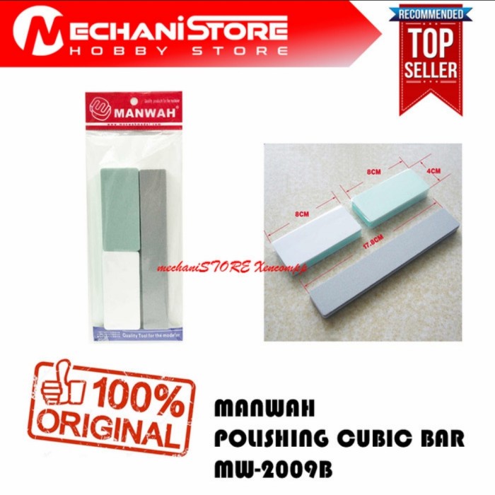 MANWAH POLISHING CUBIC BAR 3 PCS - Amplas Gundam Model Kit