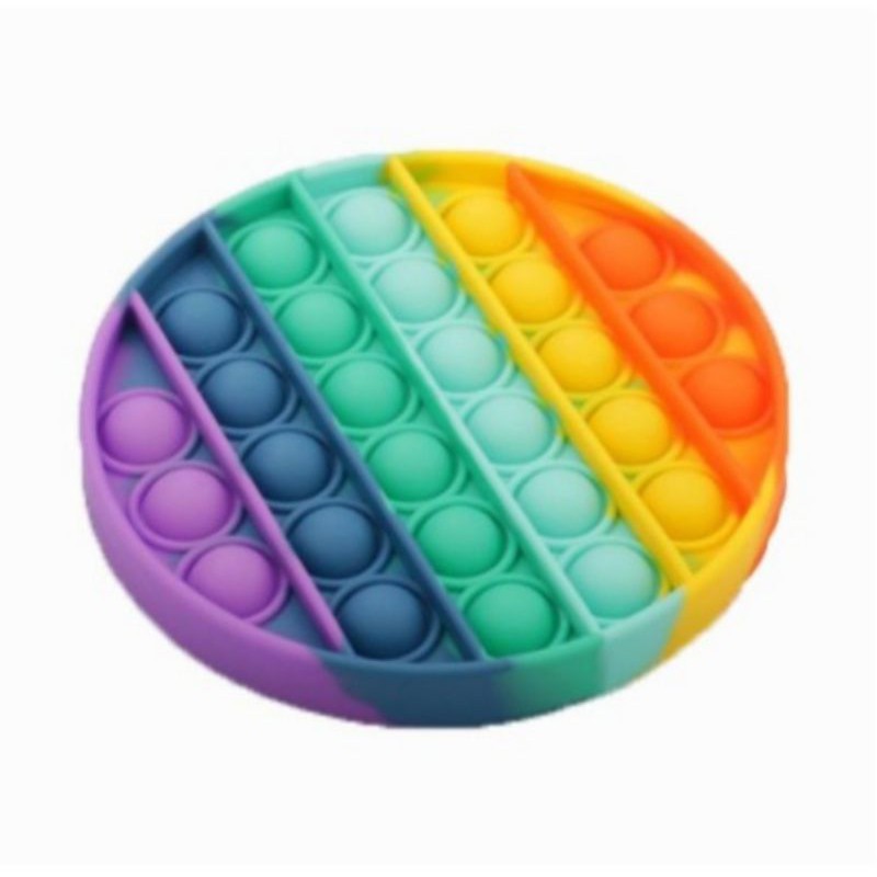 POP IT MURAH RAINBOW,,Pop It viral,, Push Bubble Pop it fidget-Rainbow
