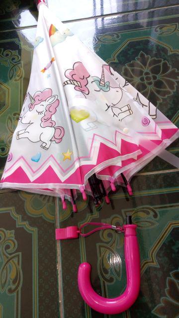 Payung Anak Unicorn/payung Karakter Kuda Pony