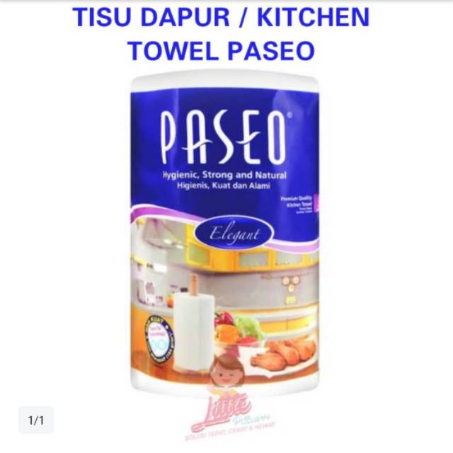 (ISI 3ROLL TISU DAPUR)Tisu Paseo Elegant Kitchen Towel/ Tissu dapur