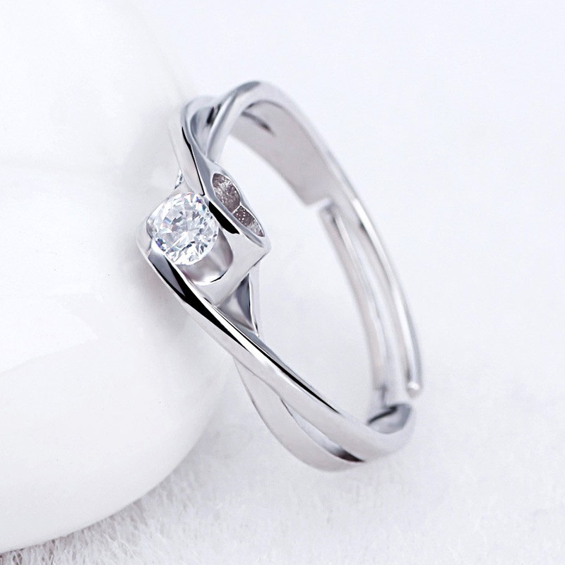 Cincin Sterling Silver 925 Hias Berlian 15 Gaya Untuk Wanita