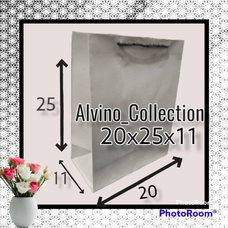 

PAPER BAG//TAS_KERTAS_UKURAN_20X25X11_WHITECRAFT