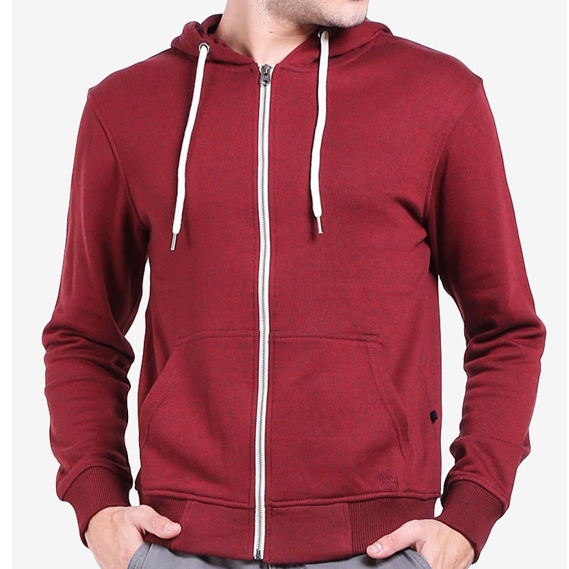 3Second Jacket Hoodie Zipper - Maroon