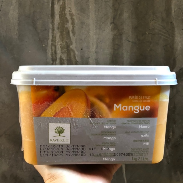 

RaviFruit Mango 1 KG / Puree Mango / Pure Mangga