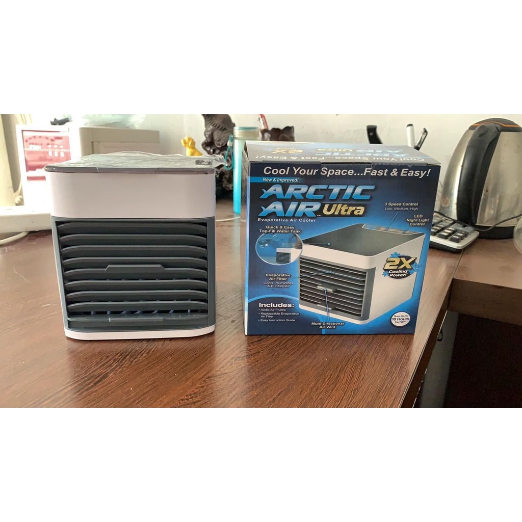 AC Mini Portable Arctic Ultra Air Cooler Power Fan USB Pendingin Ruangan Kipas Penyejuk Udara