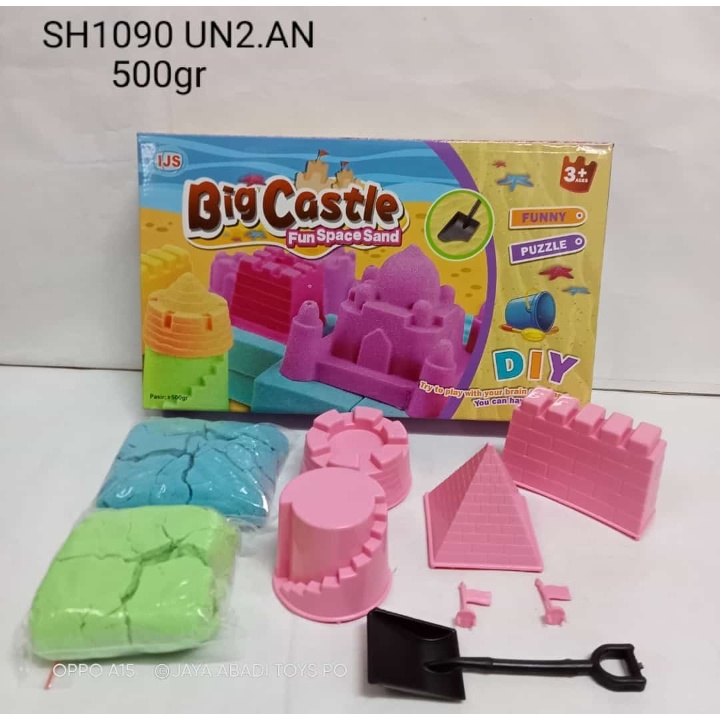 SH1090 - Mainan Cetakan Pasir Kinetic Big Castle Fun Space SH 1090