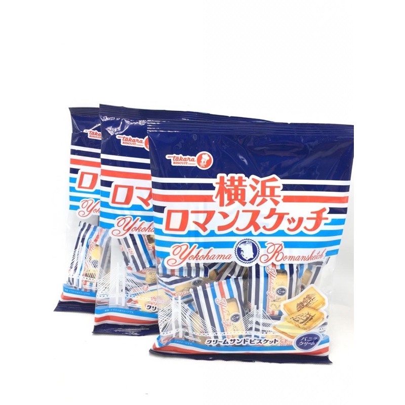 Takara Yokohama Romansketch Sandwich Biscuit 129g 3pc