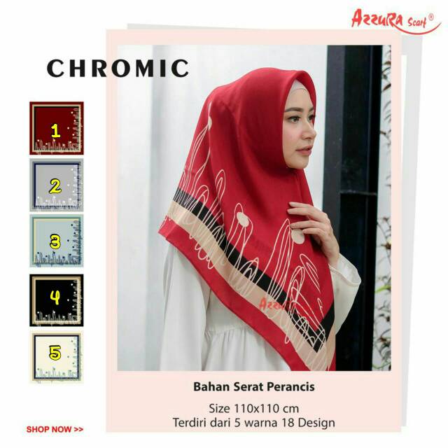 Jilbab Segiempat Azzura Scarf