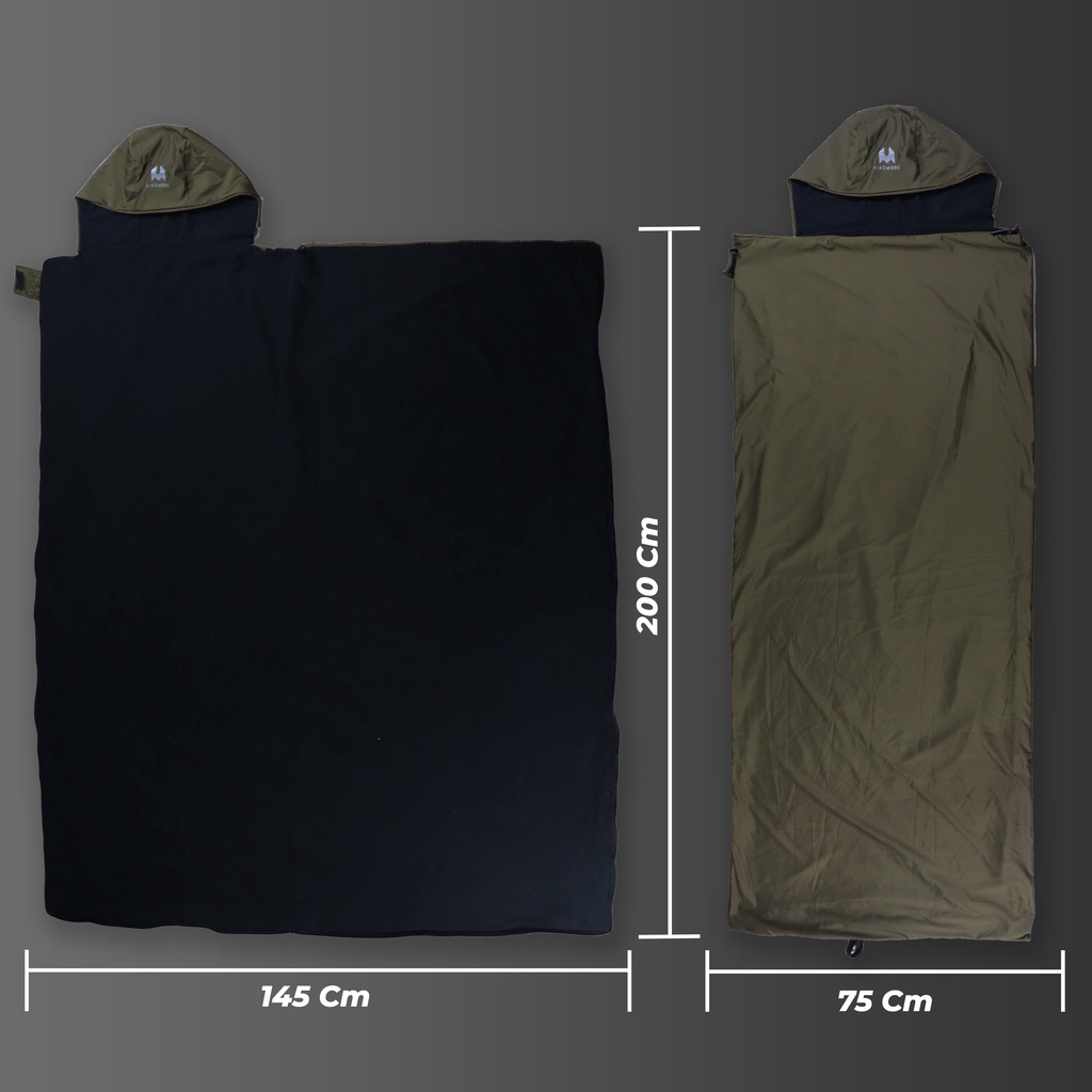 Hikemore Camp Warmer Sleeping Bag Polar Tebal Water Repellent Original