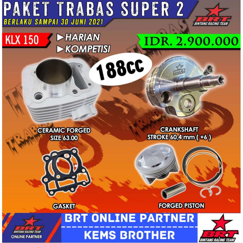 PAKET TRABAS SUPER 2 KLX 150