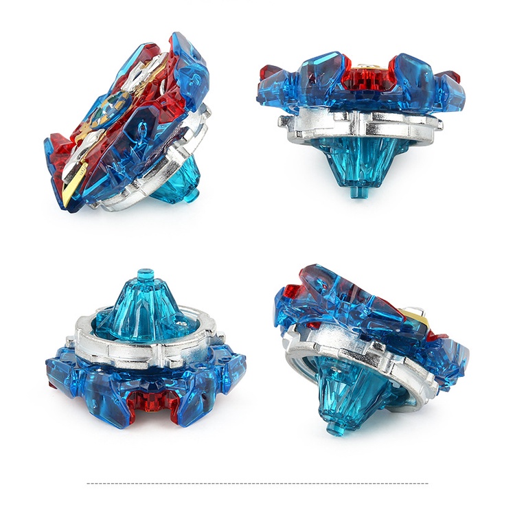 Set Mainan Gasing Beyblade Burst Launcher Fusion Spining Bahan Metal Untuk Anak