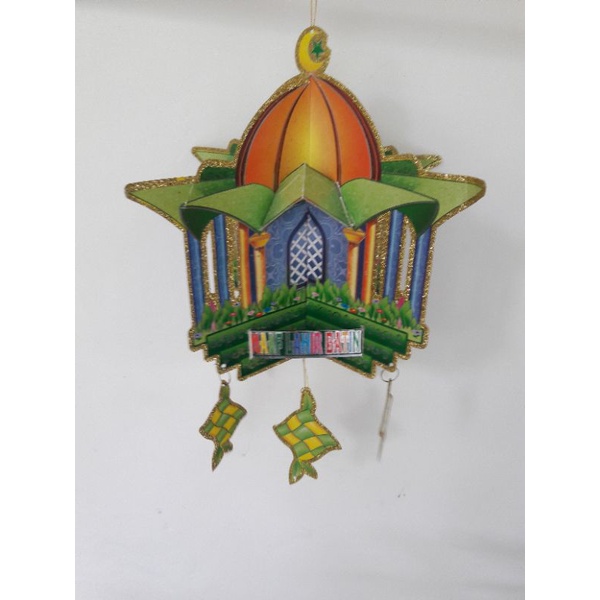 Hiasan Lebaran Masjid 3D