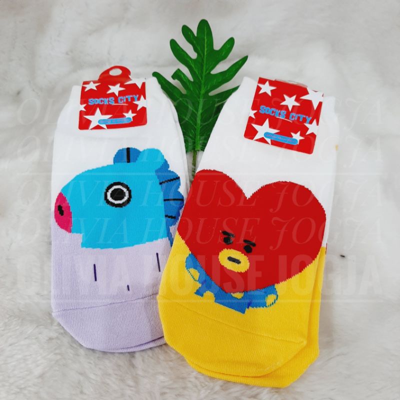 Kaos Kaki Tata Pendek Kaos Kaki Mang Pendek  Socks City Bts Kaos Kaki Bts Pendek