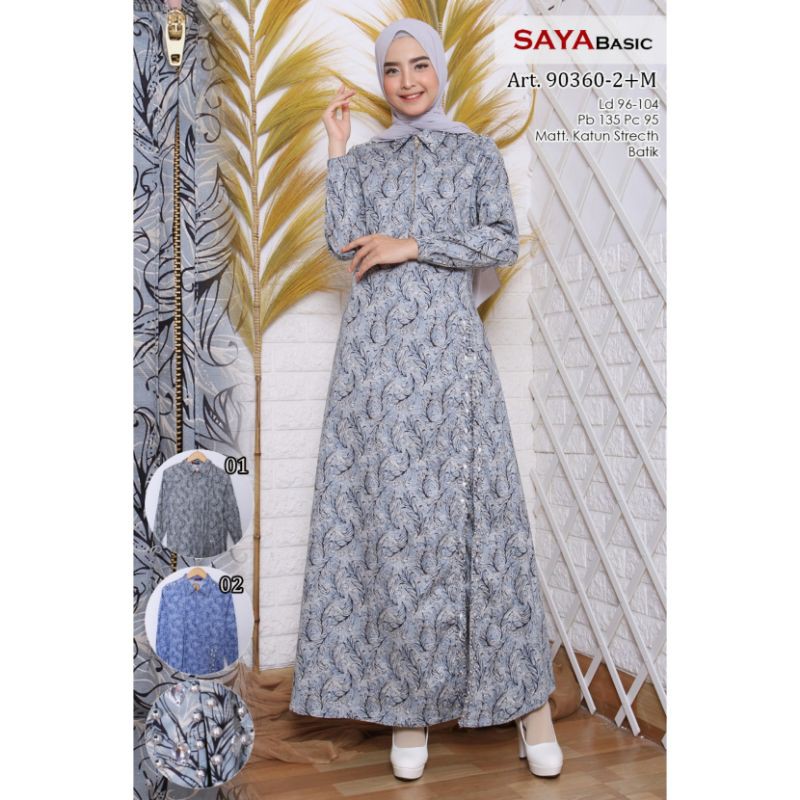 SETELAN CELANA DAN GAMIS/ PAKAIAN MUSLIM ORI SAYA BASIC/ BAJU PANJANG BUSUI RESLETING CASUAL DRESS