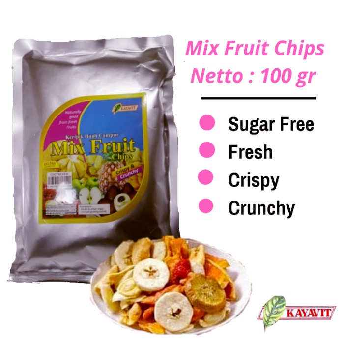 

Keripik Mix Fruit Kayavit 100 gr ~ kp1393