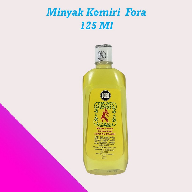 FORA MINYAK KEMIRI | Minyak penumbuh rambut 65ml / 125ml