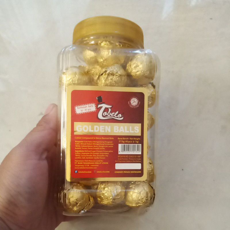 

tobelo coklat golden balls isi 45