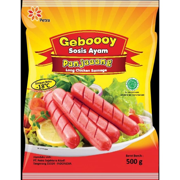 Jual Sosis Long Ayam Geboooy 500g Isi 15pc Shopee Indonesia