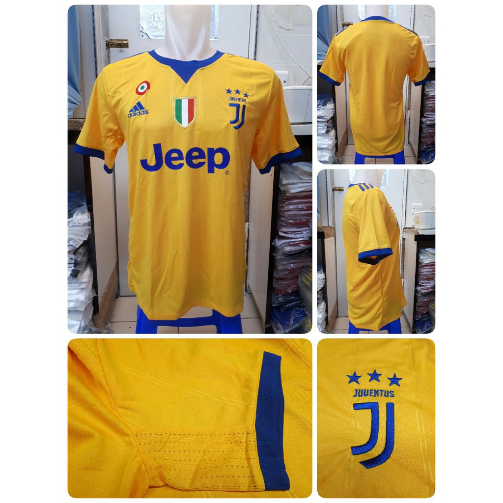 Jersey Juventus Away 17/18 Full Patch Grade Ori