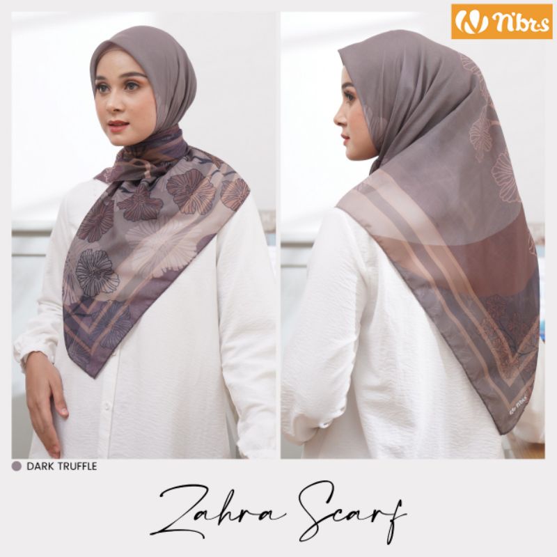 HIjAB SEGIEMPAT MOTIF NIBRAS ZAHRA SCARF