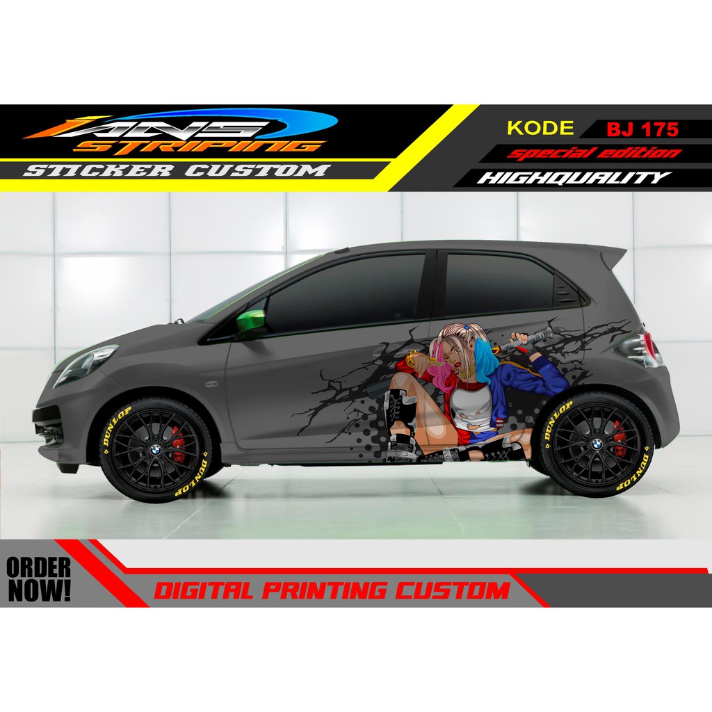 VARIASI STICKER HONDA BRIO / STICKER HONDA JAZZ / STICKER DECAL MOBIL JAZZ / DECAL STICKER MOBIL