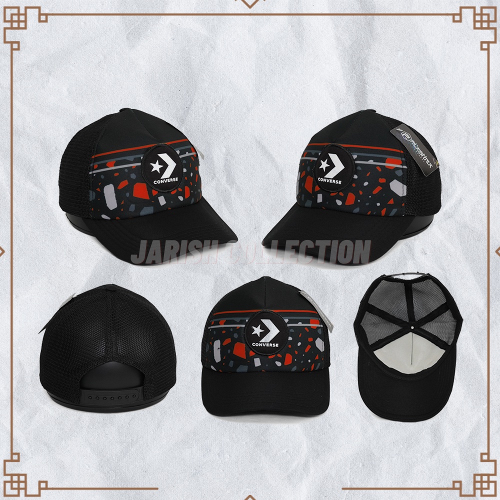 Topi Baseball Distro JARING TRUCKER Logo Distro Random Pria Wanita Topi Hitam Jaring Polos Logo NY Topi Logo Billa Bong QuickSilver Vans Volcom Converse Oakley Stussy DC Vans Topi Anak Laki Laki Perempuan Topi Pantai Topi Olahraga Sport Murah