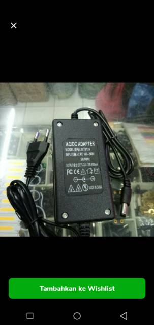 ac dc adaptor + power kontrol input ac 100-240vol output dc 1-24vol 2amper