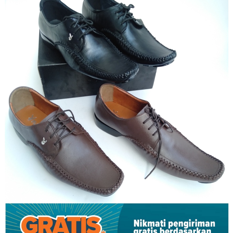 sepatu kerja kantor playboy ( coklat ) sepatu formal pria
