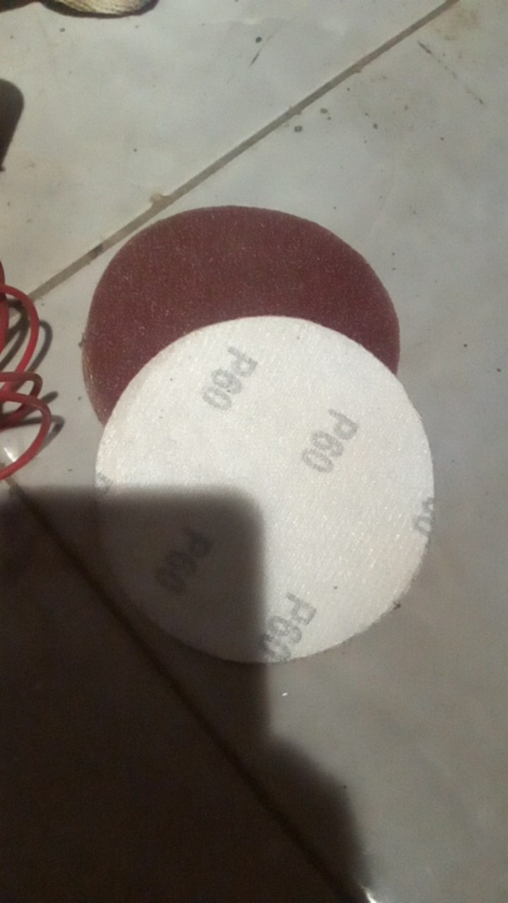 Hss Amplas Velcro Grit 60 Amplas Bulat Tempel Mesin Gerinda - Satuan