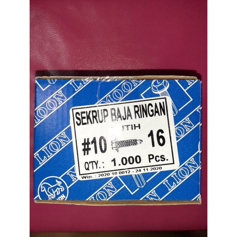 Baut Baja Ringan | Merk Moon Lion 10 × 16