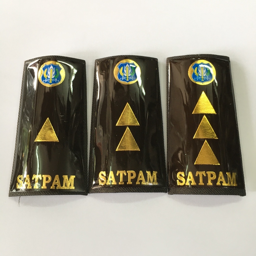 Pangkat Satpam / Security Terbaru 1 Pasang - Pangkat Satpam / Security Gada Pratama 1 PasangPangkat 