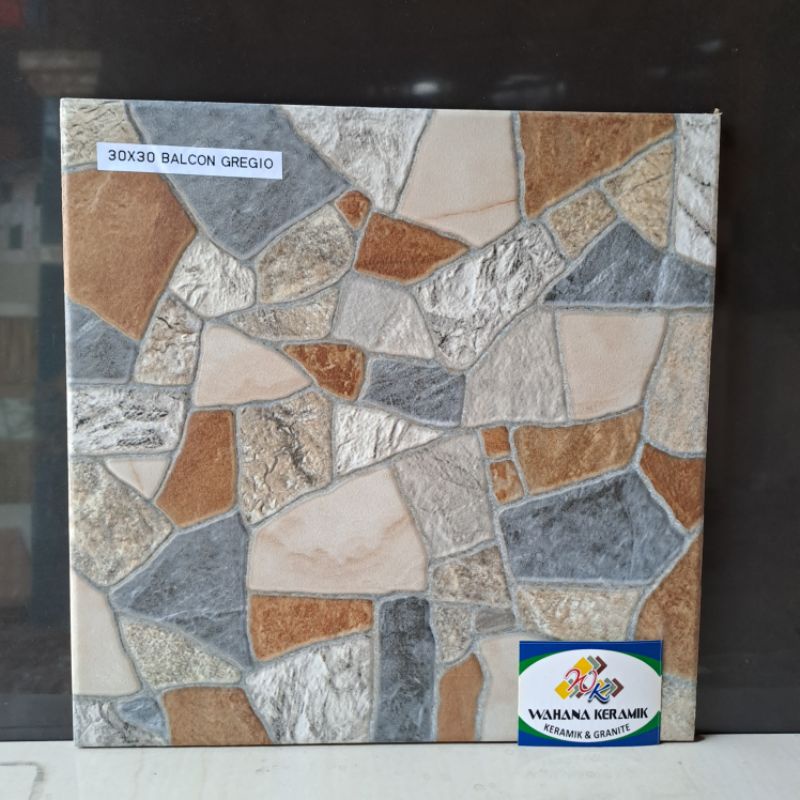 Jual keramik lantai carport / teras / garasi 30x30 BALCON GRIGIO ... - E5D72fbb5426e8f7f1cc64D41a1D00D5