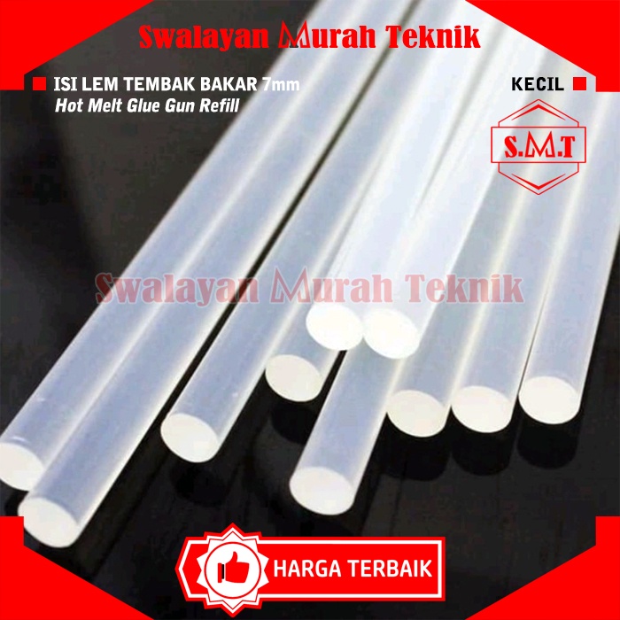 

Refill (Potongan) Isi Lem Tembak Kecil 7 MM Hot Melt Glue Gun Hotmelt Gluegun 10/15/30cm