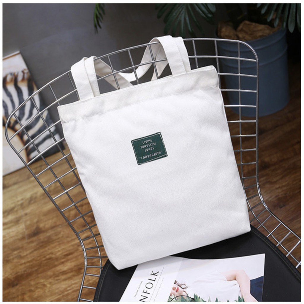 XIA01 Tas IMPORT Tote Korea Living Traveling Share Bag with Zipper TKM