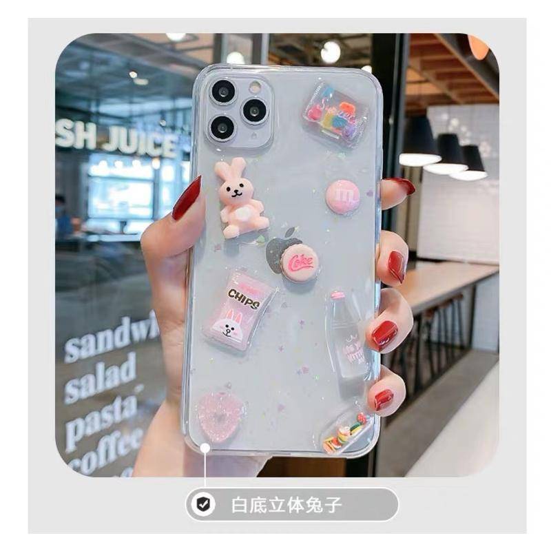 Soft Case Hp Gambar Kartun Kelinci Untuk iPhone 13 / 12 / 11promax / X / XS MAX / XR / SE / 2022 2020 / 7 / 8plus